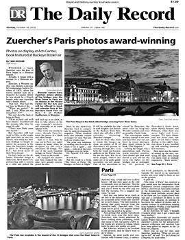 Article in the Wooster Daily - Zuercher's Paris photos are award-winning